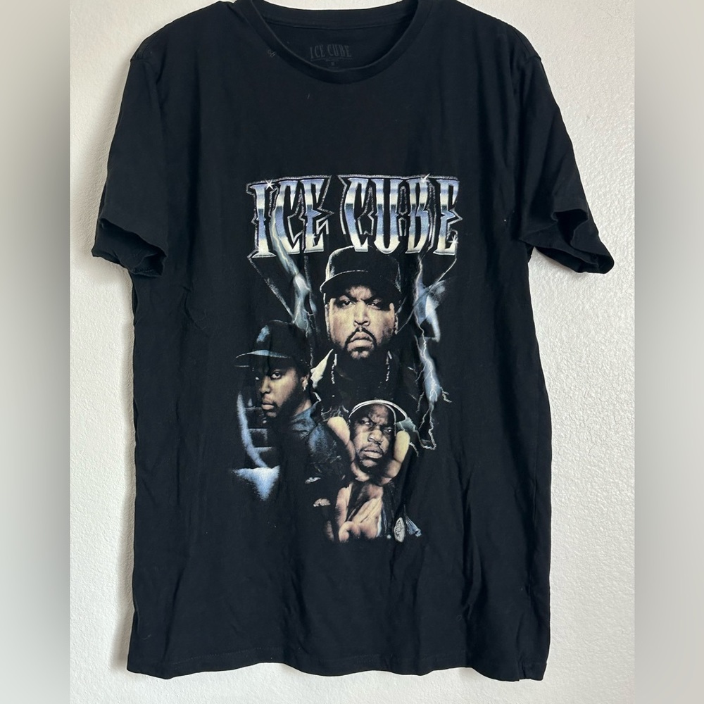 Black Ice Cube Vintage Printed T Shirt, Size M